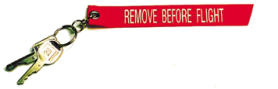 Keychain Remove Before Flight